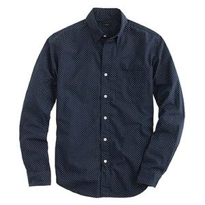 J. Crew Slim Secret Wash shirt in microdot